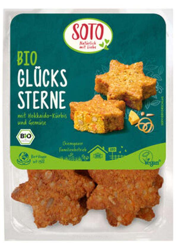 Produktfoto zu Glücks-Sterne - Bratlinge aus Reis, Gemüse & Tofu
