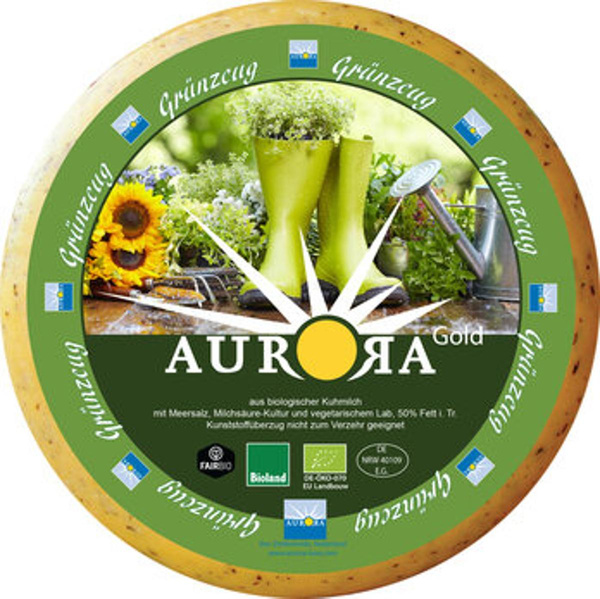 Produktfoto zu Aurora Gold Grünzeug - sahnig-milder Gouda mit Zwiebel, Petersilie und Lauch