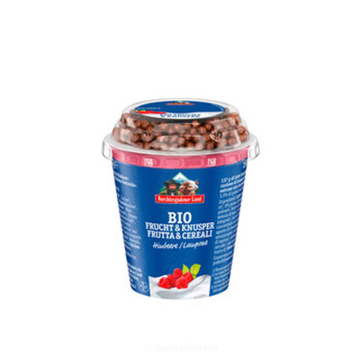 Produktfoto zu Frucht & Knusper Joghurt Himbeere mit Schokoballs
