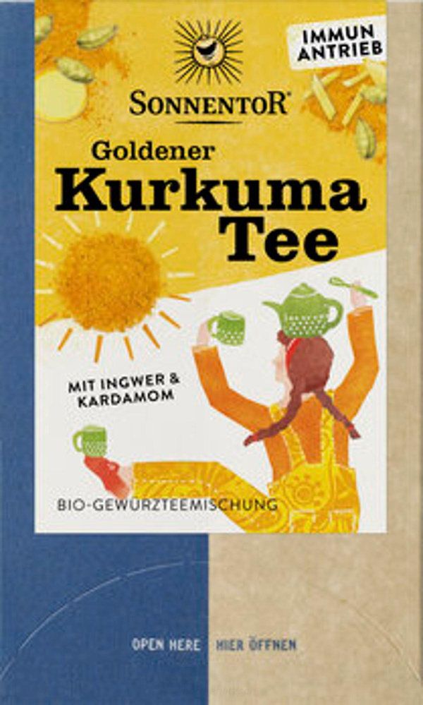 Produktfoto zu Goldener Kurkuma Tee