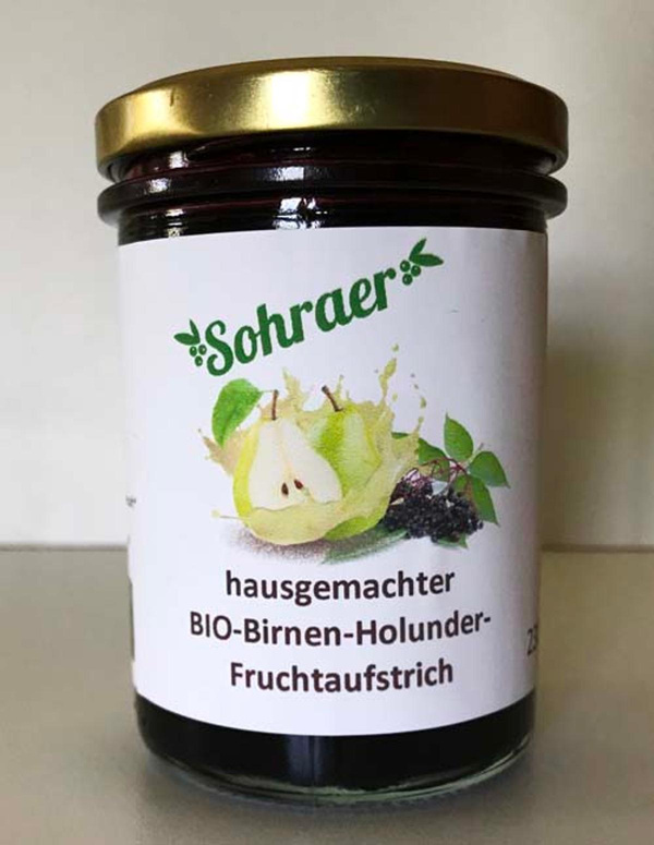 Produktfoto zu Birnen-Holunder-Fruchtaufstrich