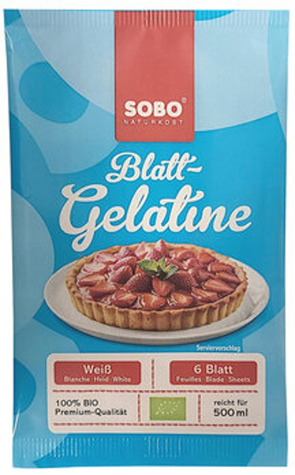 Produktfoto zu Bio Blatt-Gelatine