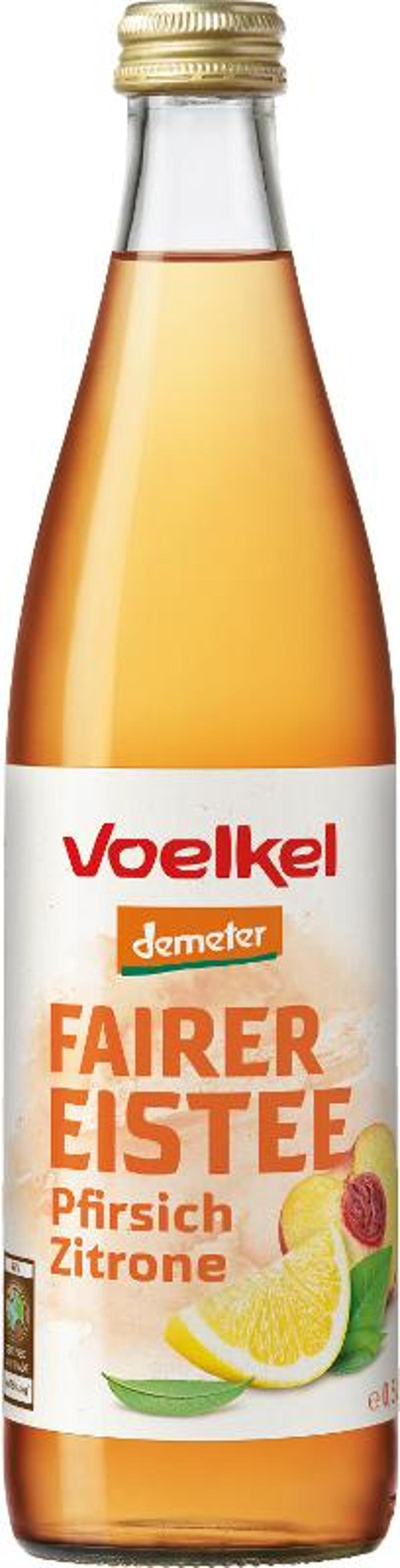 Produktfoto zu Eistee mit Pfirsich & Zitrone
