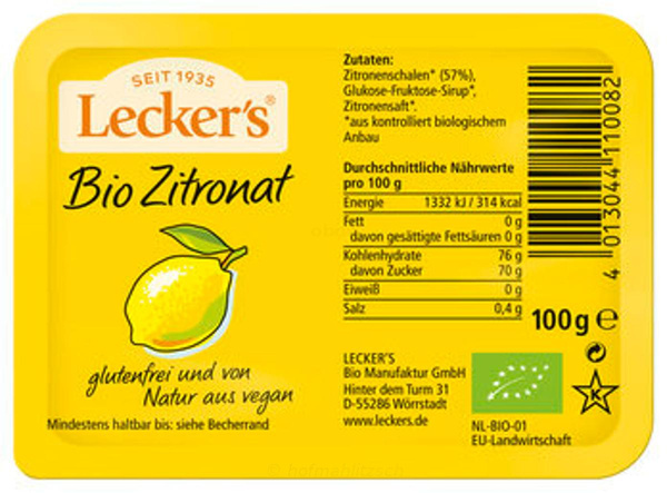 Produktfoto zu Zitronat  100g