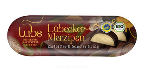 Produktfoto zu Marzipanbrot mit Honig Zartbitter