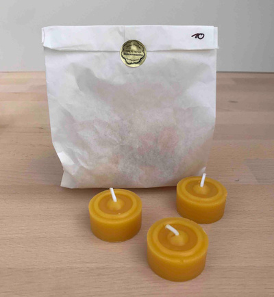 Produktfoto zu Bienenwachsteelichter - 10er Pack