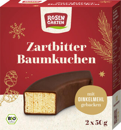 Produktfoto zu Dinkel Baumkuchenringe Zartbitte
