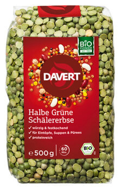 Produktfoto zu Grüne halbe Erbsen