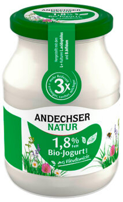 Produktfoto zu Andechser fettarmer Joghurt 1,8%