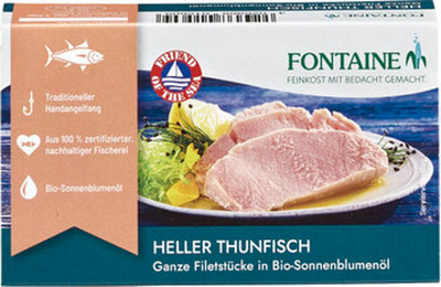 Produktfoto zu Heller Thunfisch in Sonnenblumenöl