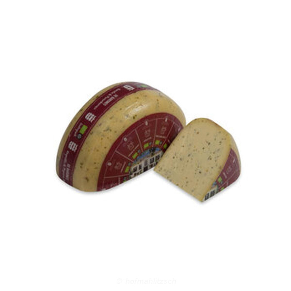 Produktfoto zu DeJonker Gouda Rucola-Pinienkerne -  Junger, cremiger Gouda mit Rucola & Pinienkernen