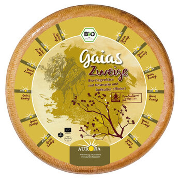Produktfoto zu Gaias Zweige - warm-würziger Ziegenkäse