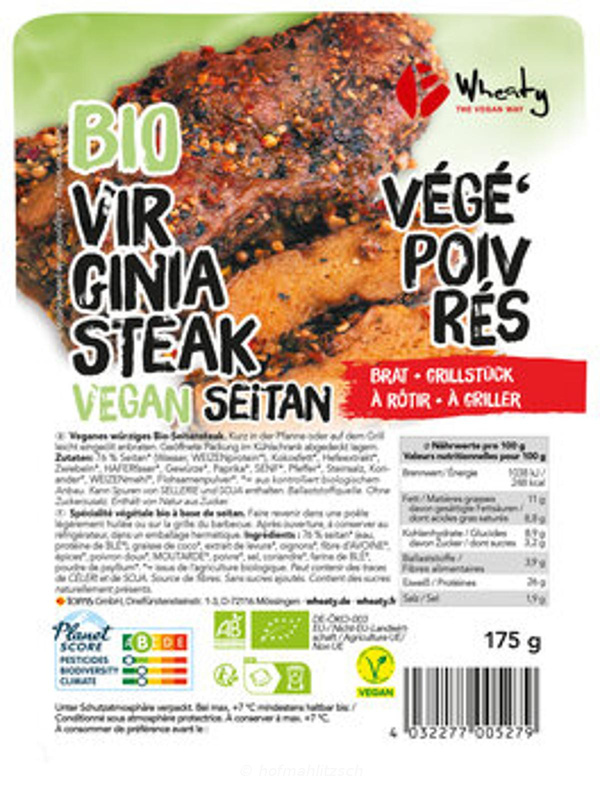 Produktfoto zu Wheaty Veganes Virginia Steak