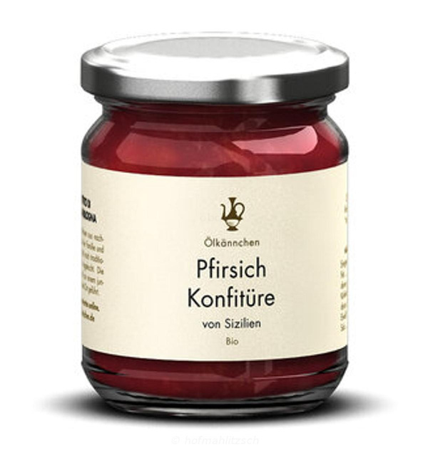 Produktfoto zu Pfirsichkonfitüre, 82% Frucht & erntefrisch zubereitet