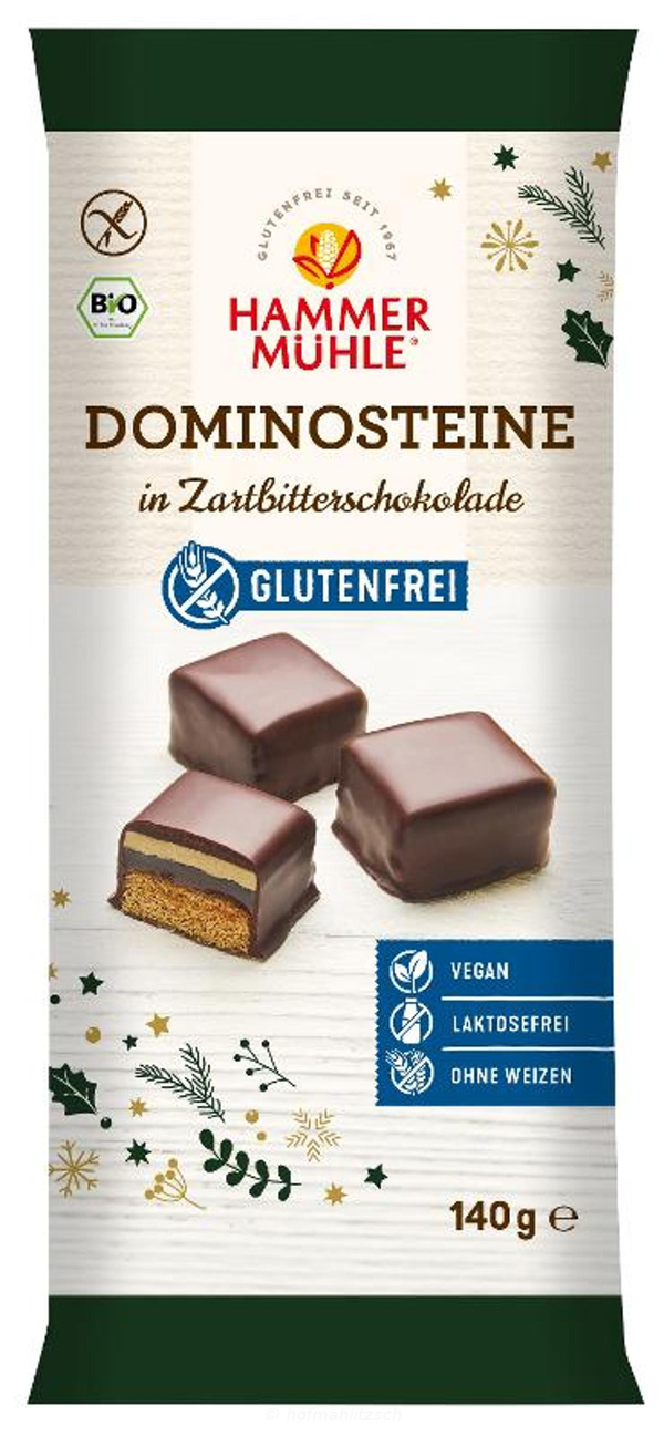 Produktfoto zu Dominosteine Zartbitter - glutenfrei