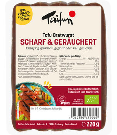 Produktfoto zu Tofu Brat- & Grillwurst scharf & geräuchert