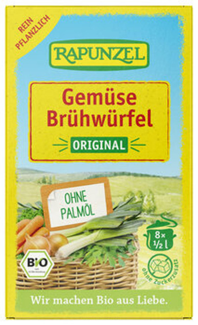 Produktfoto zu Gemüse-Brühwürfel Original, mit Bio-Hefe