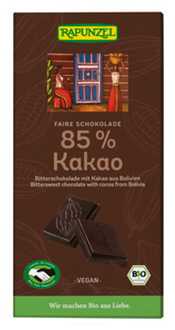Produktfoto zu Bitterschokolade mit Kakao aus Bolivien