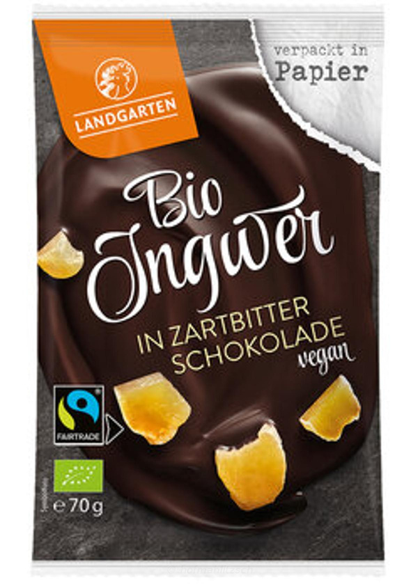 Produktfoto zu Ingwer in Zartbitter-Schokolade
