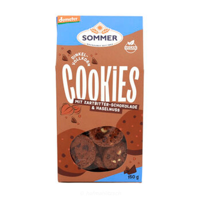 Produktfoto zu Dinkel Schoko Cookies, Vollkorn