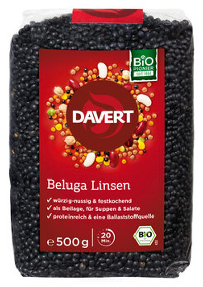 Produktfoto zu Beluga Linsen schwarz, klein