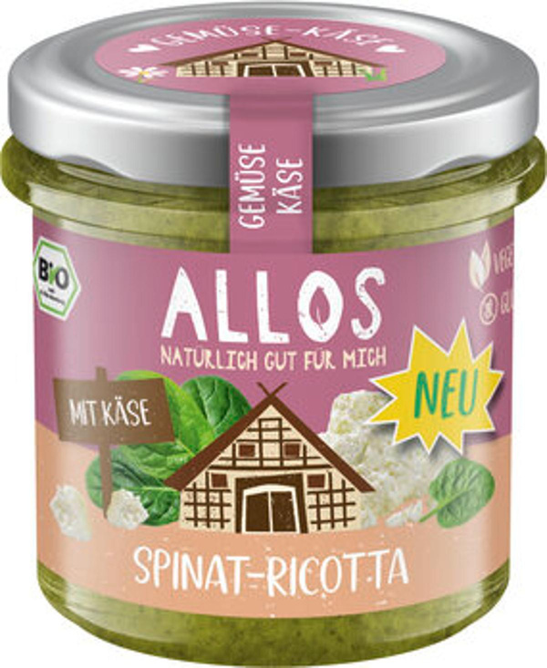 Produktfoto zu Gemüse-Käse-Auftstrich Spinat Ricotta
