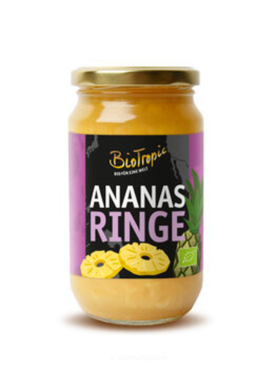 Produktfoto zu Ananas-Ringe im eigenem Saft