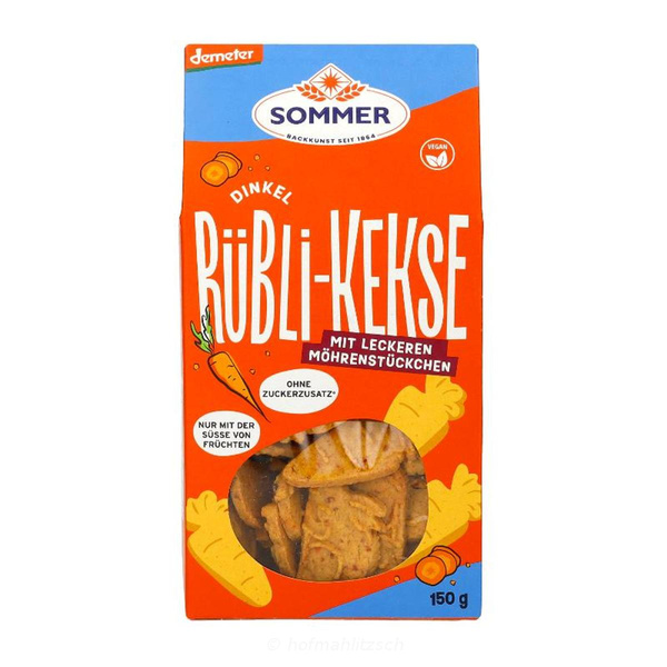 Produktfoto zu Dinkel Rübli Kekse vegan