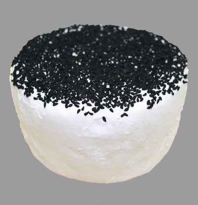 Produktfoto zu Ziegenbrie mit Schwarzkümmel