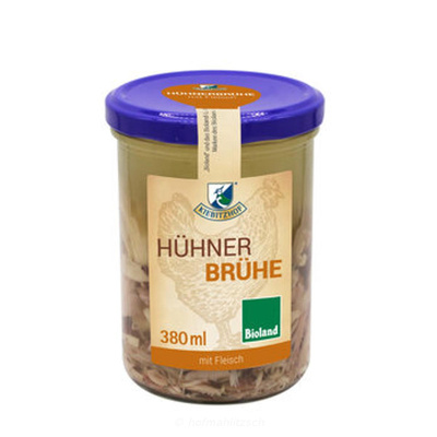 Produktfoto zu Hühnerbrühe mit Fleisch