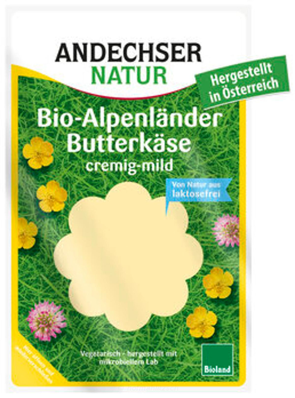 Produktfoto zu Alpenl.Butterkäse Scheiben
