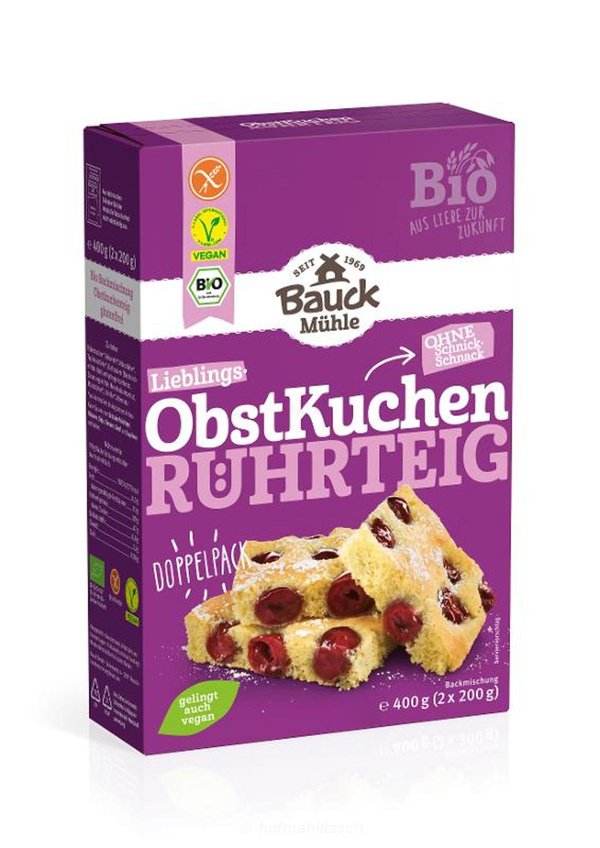 Produktfoto zu Obstkuchenteig, glutenfrei