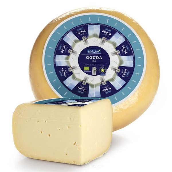 Produktfoto zu Gouda jung - zarter Teig mit leicht buttrigen Geschmack