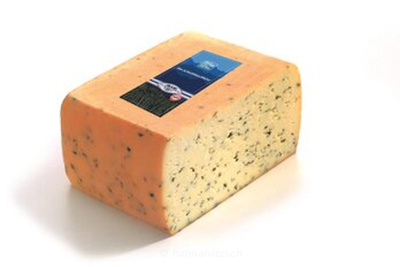 Produktfoto zu Tiroler Almschnittlauchkäse - pikant aromatisch mit sattgrünem Schnittlauch