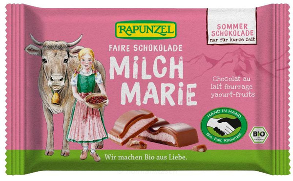 Produktfoto zu Milch Marie - Vollmilchschokolade mit Beeren-Joghurt Füllung