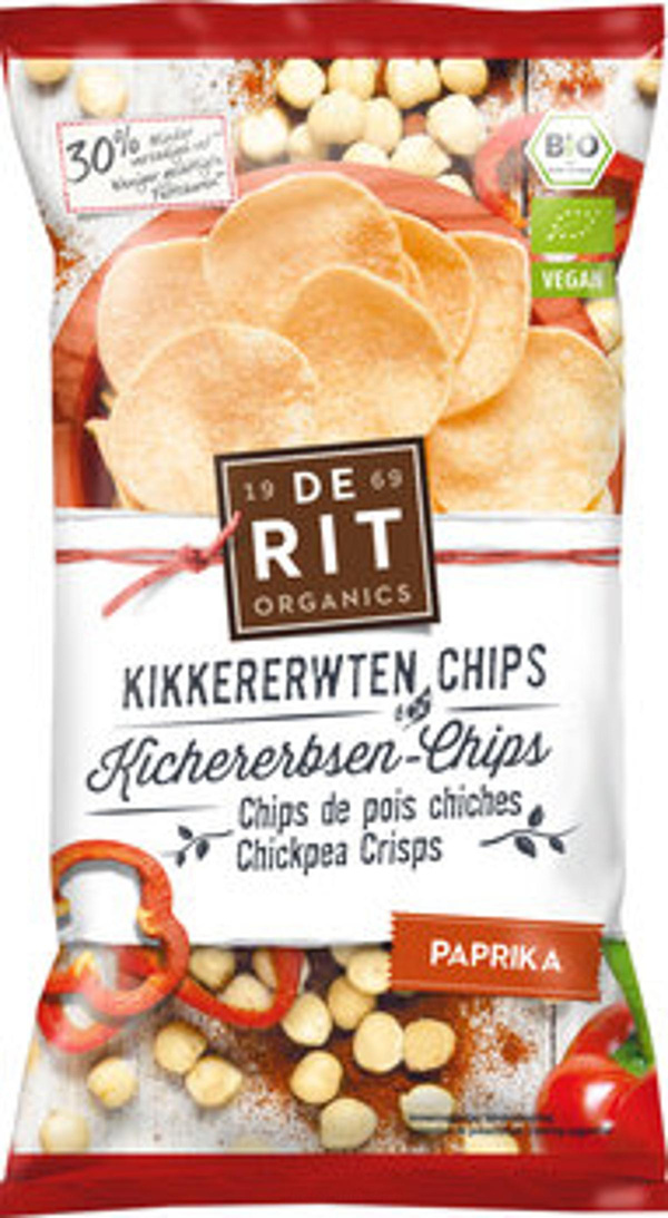 Produktfoto zu Paprika Kichererbsen-Chips - Haltbarkeit 28.01.2025