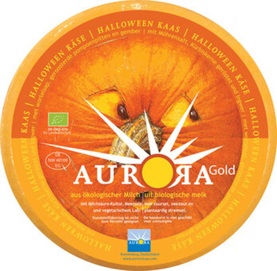Produktfoto zu Aurora HalloweenKäse - Möhrengouda verfeinert mit Kürbiskernen