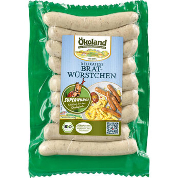 Produktfoto zu 9 Bio-Bratwürstchen