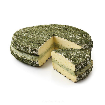 Produktfoto zu Damse Kräuterbrie - Gefüllt mit Kräutercreme & umhüllt mit einer Kräutermischung