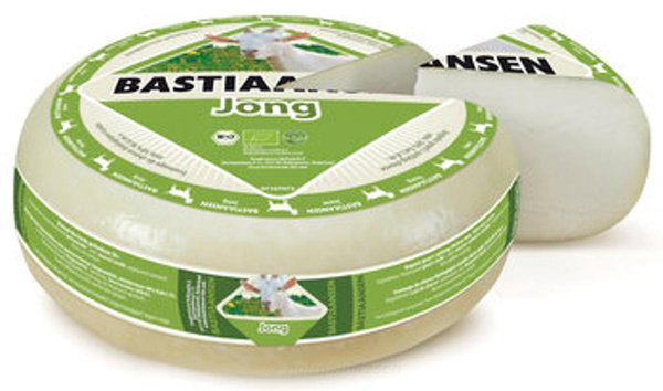 Produktfoto zu Ziegenkäse jung Bastiaansen - rundes Aroma mit karamelliger Note