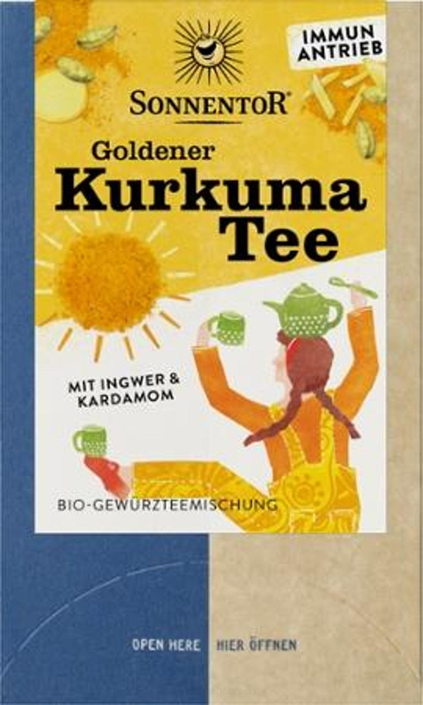 Produktfoto zu Goldener Kurkuma Tee