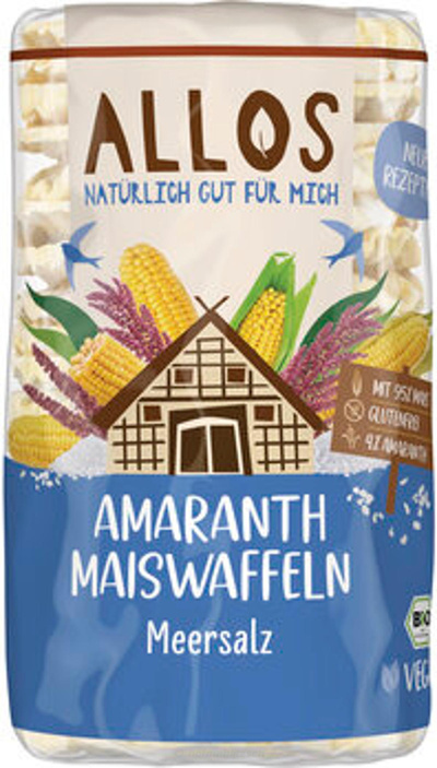 Produktfoto zu Amaranth-Mais-Waffeln Meersalz