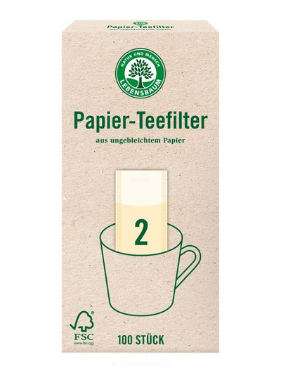Produktfoto zu Papier Teefilter Gr. 2