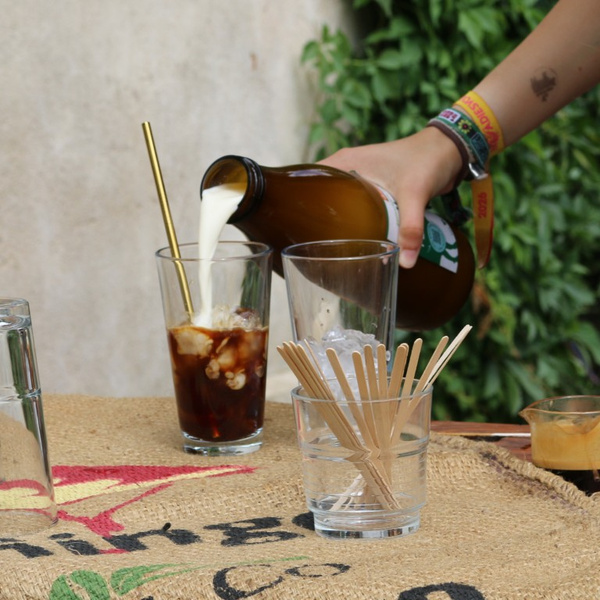 Eiskaffee mit Mahlitzscher Milch
