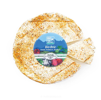 Produktfoto zu Tiroler Brie - Mediterraner Brie mit Tomate, Basilikum und Knoblauch