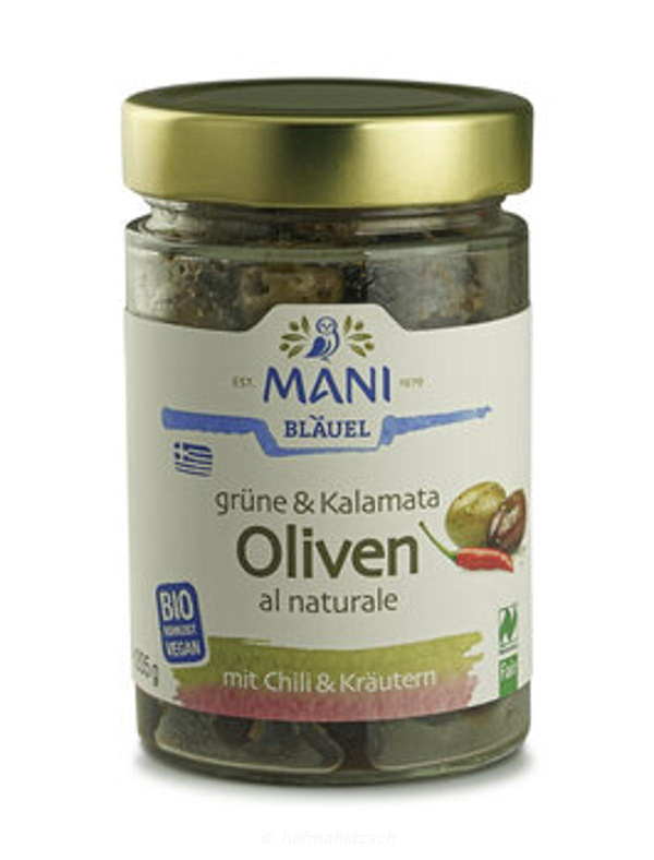 Produktfoto zu Oliven Chili Kräuter