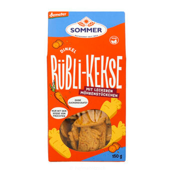 Produktfoto zu Dinkel Rübli Kekse vegan