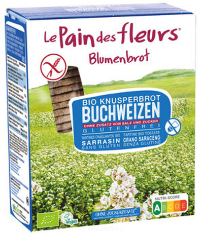 Produktfoto zu Blumenbrot Buchweizen o. Salz