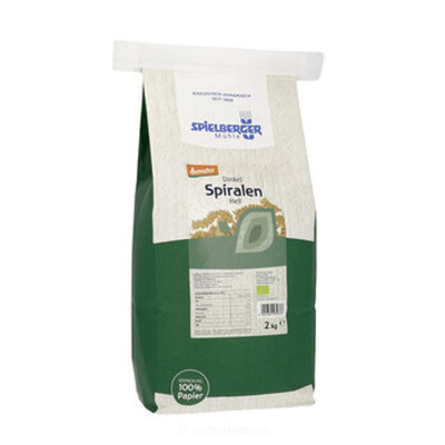 Produktfoto zu Dinkel Spiralen hell 2kg