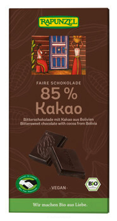 Produktfoto zu Bitterschokolade mit Kakao aus Bolivien